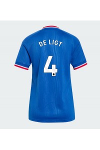 Manchester United Matthijs de Ligt #4 Fotballdrakt Borte Klær Dame 2026-27 Korte ermer